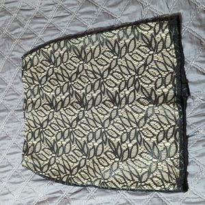Ann Taylor "Leather" lace skirt 8